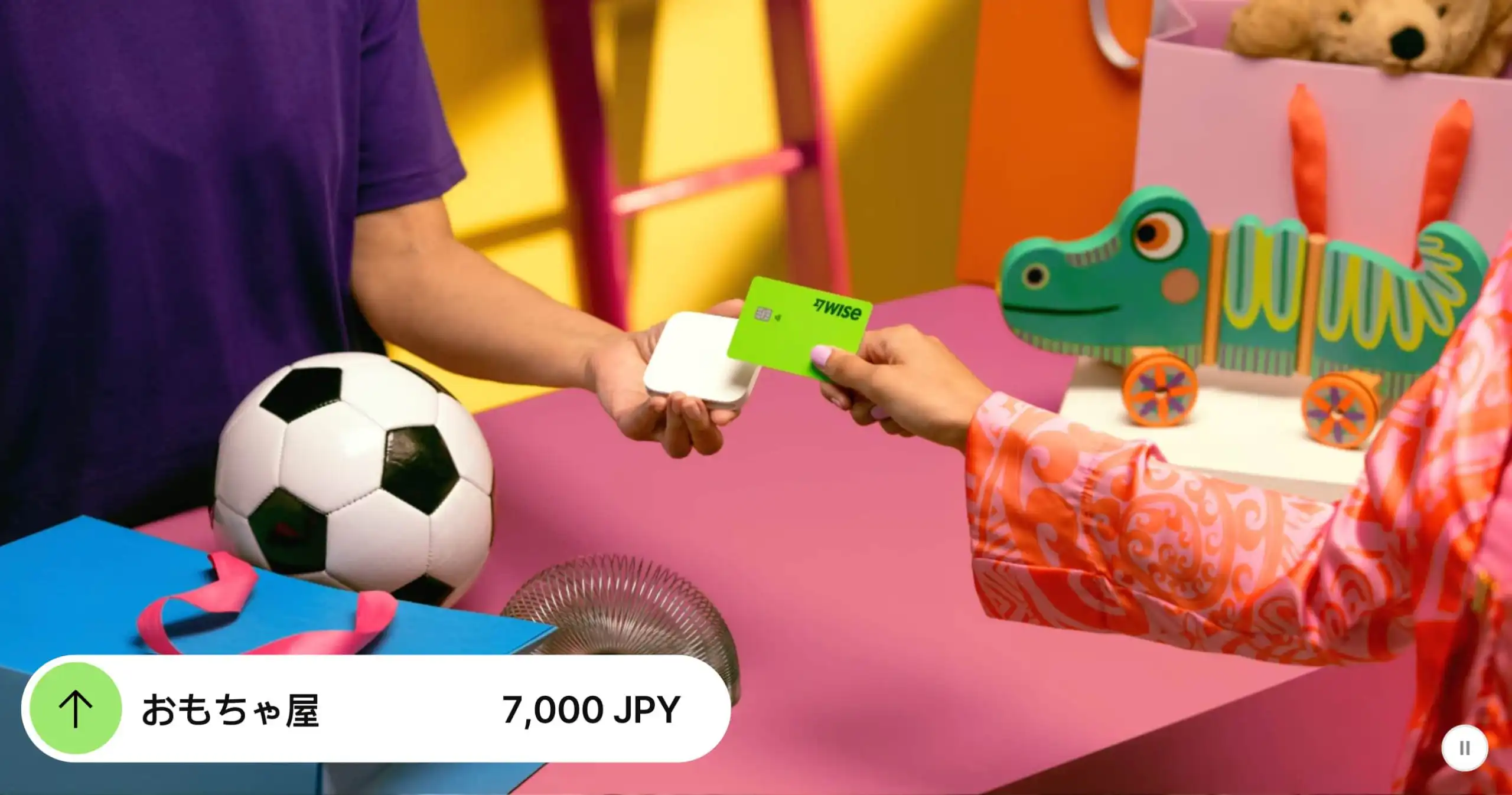 using wise travel card to pay like a credit card